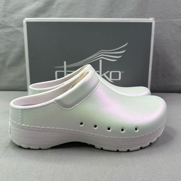 Dansko Shoes New Danskokane Size 37 Womens 657 Clog Molded Pearl